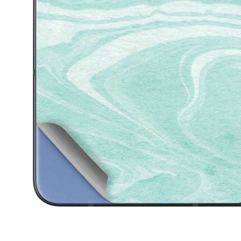 Mint Marbling Galaxy Z Fold5 5G Skin