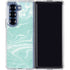 Mint Marbling Galaxy Z Fold6 Clear Case