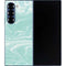 Mint Marbling Galaxy Z Fold6 Skin
