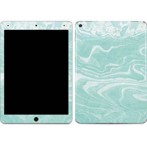 Mint Marbling iPad Skins