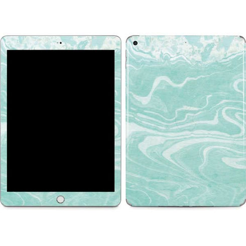 Mint Marbling Apple iPad Skin