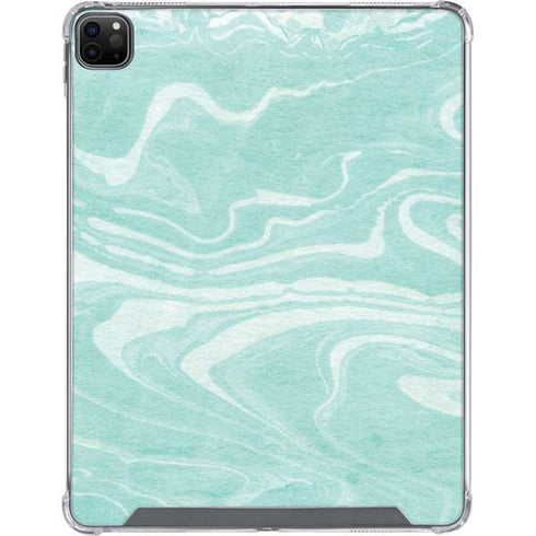 Mint Marbling iPad Cases