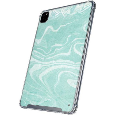 Mint Marbling iPad Cases