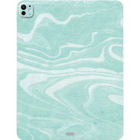 Mint Marbling iPad Pro 13in M4 (2024) Skin