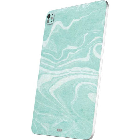 Mint Marbling iPad Pro 13in M4 (2024) Skin