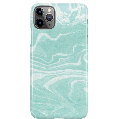 Mint Marbling iPhone Cases