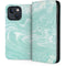 Mint Marbling iPhone 13 Folio Case