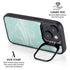 Mint Marbling iPhone 14 Plus Kickstand Case