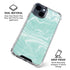 Mint Marbling iPhone 15 Clear Case