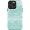 Mint Marbling iPhone 15 Pro Impact Case