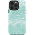 Mint Marbling iPhone 15 Pro Impact Case