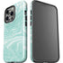 Mint Marbling iPhone 15 Pro Impact Case