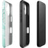 Mint Marbling iPhone 16 Impact Case