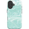 Mint Marbling iPhone 16 Magsafe Impact Case