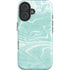 Mint Marbling iPhone 16 Magsafe Impact Case