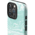 Mint Marbling iPhone 16 Pro Impact Case