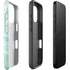 Mint Marbling iPhone 16 Pro Impact Case