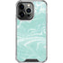 Mint Marbling iPhone 16 Pro Max Clear Case