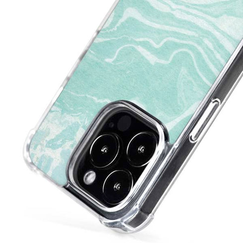 Mint Marbling iPhone 16 Pro Max MagSafe Case