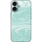Mint Marbling iPhone 16 Skin