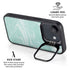 Mint Marbling iPhone 16e Kickstand Case