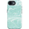Mint Marbling iPhone 16e Impact Case