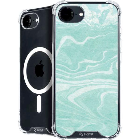 Mint Marbling iPhone 16e MagSafe Case