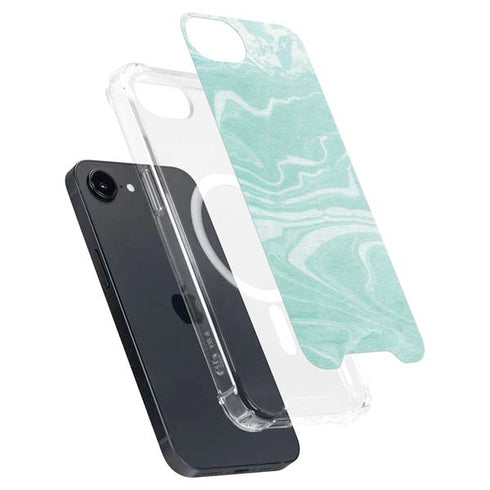 Mint Marbling iPhone 16e MagSafe Case
