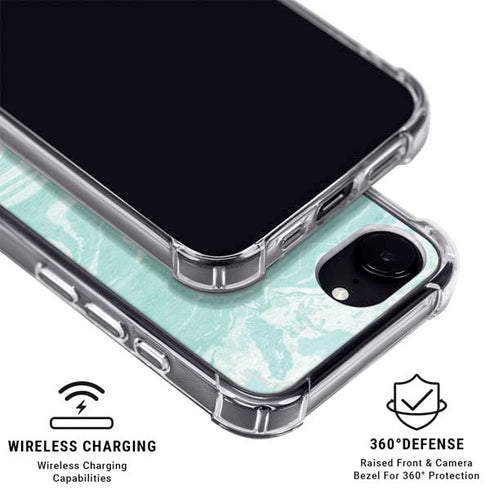 Mint Marbling iPhone 16e MagSafe Case