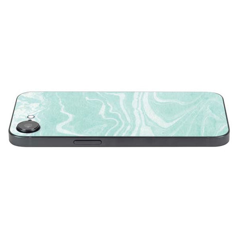 Mint Marbling iPhone 16e Skin