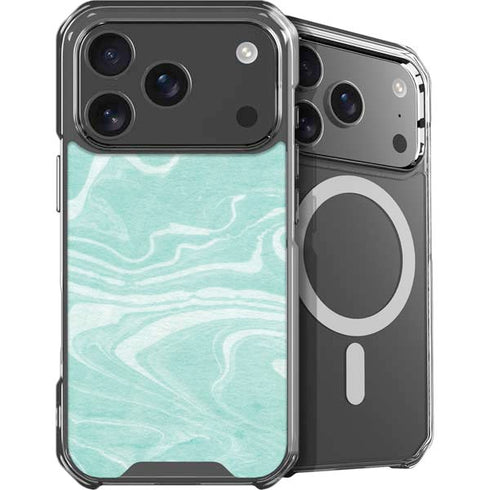 Mint Marbling iPhone 18 Pro MagSafe Case