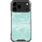 Mint Marbling iPhone 18 Pro Max Clear Case