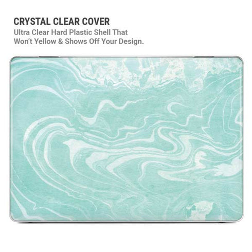 Mint Marbling MacBook Pro 14in (2021-24) Case plus Skin