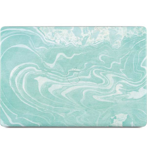 Mint Marbling MacBook Skins