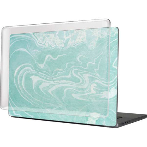 Mint Marbling MacBook Cases