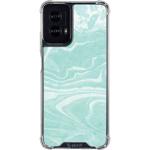 Mint Marbling Moto G Power 5G (2024) Clear Case