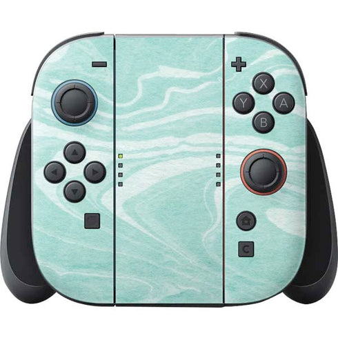 Mint Marbling Nintendo Switch 2 (2025) Joy-Con Controller Skin