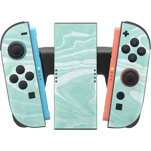 Mint Marbling Nintendo Switch 2 (2025) Joy-Con Controller Skin