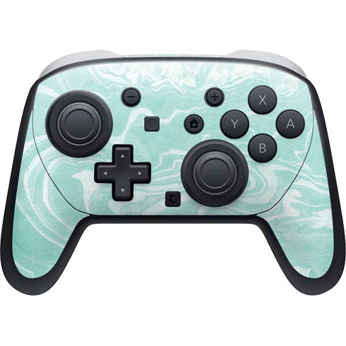 Mint Marbling Nintendo Skins