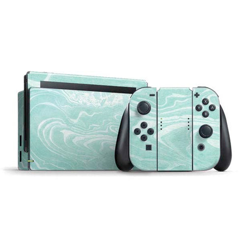 Mint Marbling Nintendo Skins