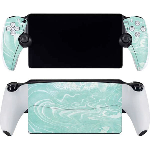 Mint Marbling PlayStation Portal Remote Player Skin