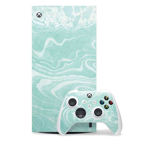 Mint Marbling Xbox Series X Skins