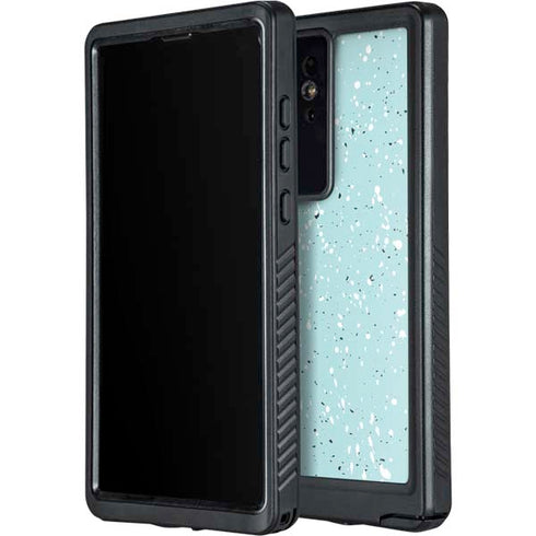 Mint Speckled Galaxy S24 Ultra Waterproof Case