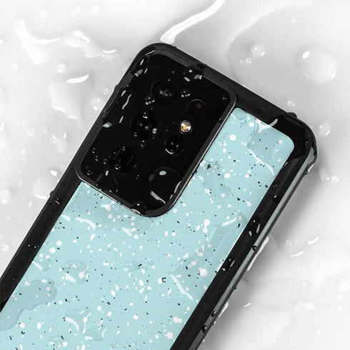 Mint Speckled Galaxy S24 Ultra Waterproof Case