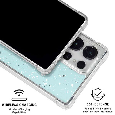 Mint Speckled Galaxy S26 Ultra Clear Case