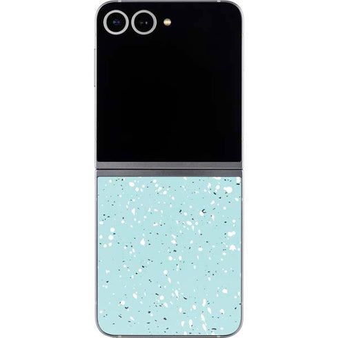 Mint Speckled Galaxy Z Flip6 Skin
