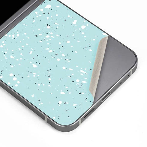 Mint Speckled Galaxy Z Flip6 Skin