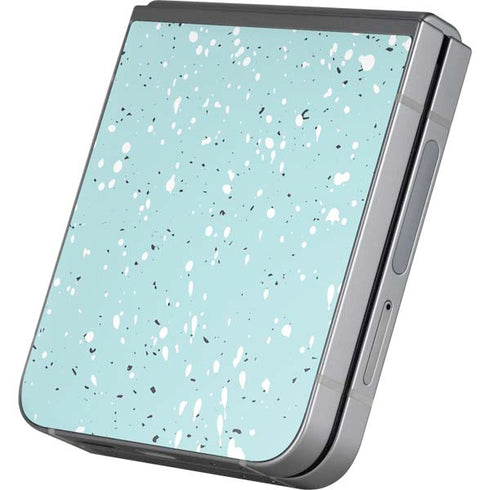 Mint Speckled Galaxy Z Flip6 Skin