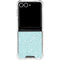 Mint Speckled Galaxy Z Flip7 Clear Case