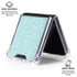 Mint Speckled Galaxy Z Flip7 Clear Case